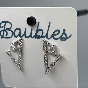 Silver Geometric Earrings